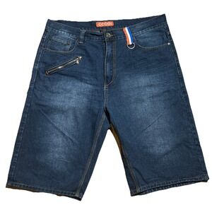 Coogi Shorts Men's 40 (42) Baggy Wide Leg Embroidered 14" Bermuda Jorts Skater